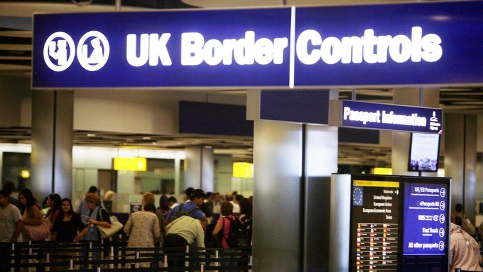 UK Border Controls at Heathrow Airport