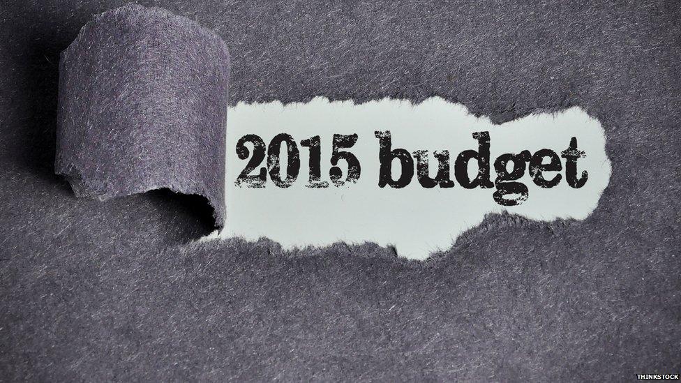 Budget 2015 sign