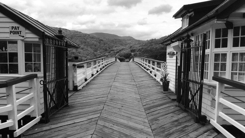 A bridge at Penmaenpool, Gwynedd, taken by Peter Bayliss