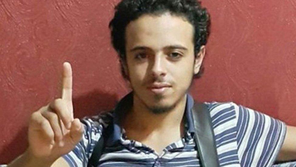 This undated and unlocated image shows French national Bilal Hadfi, 20, one of the suicide bombers who blew himself outside the Stade de France stadium during the Paris attacks on 13 November