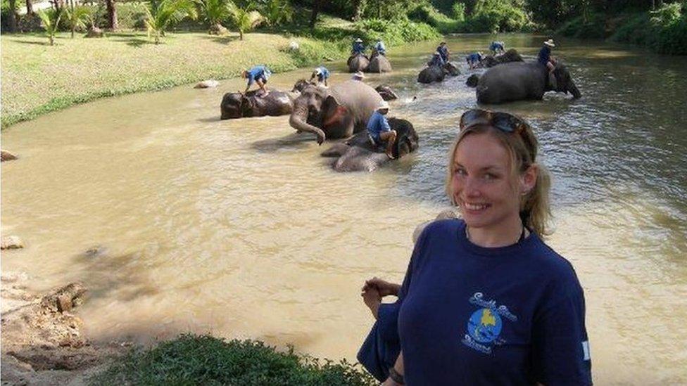 Ellen Armstrong, seen here on holiday in Thailand