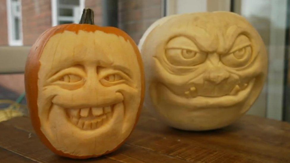 Carved pumpkins