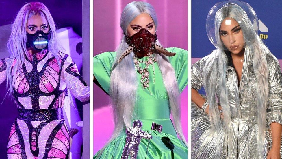 Lady Gaga in masks