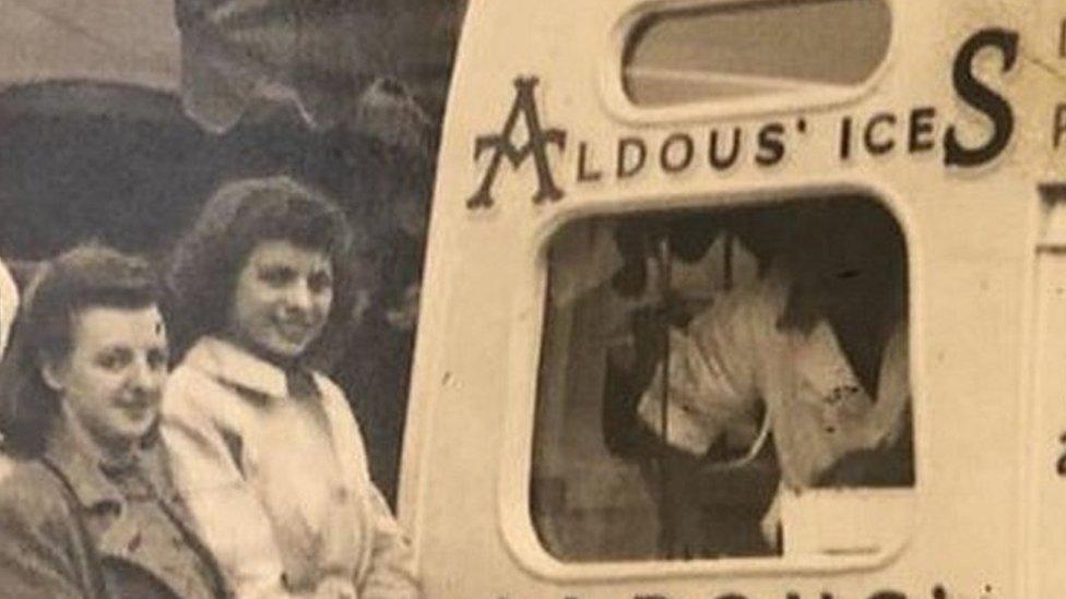 Aldous' Ices ice cream van
