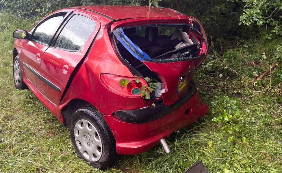 Wendy Cook's car that was crashed into