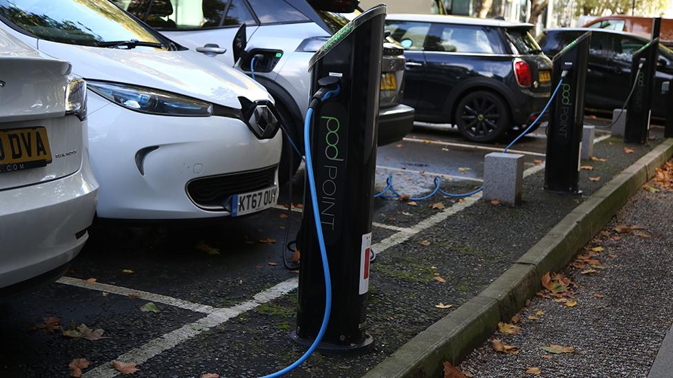 Electric car charging points