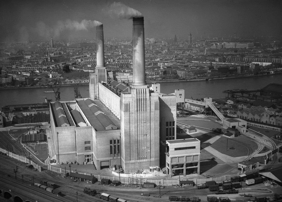 Battersea Power Station in 1934