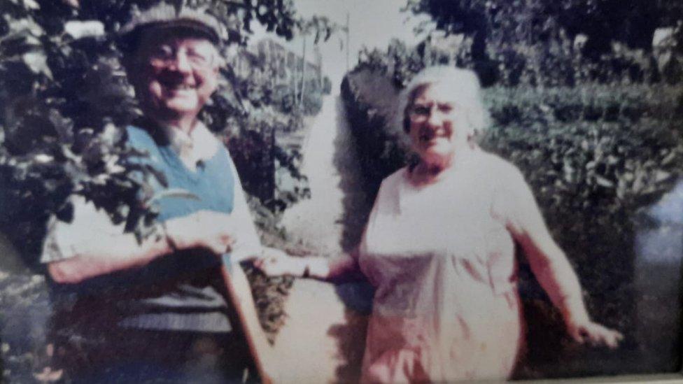 An old photo of Jack and Cathy Boobyer