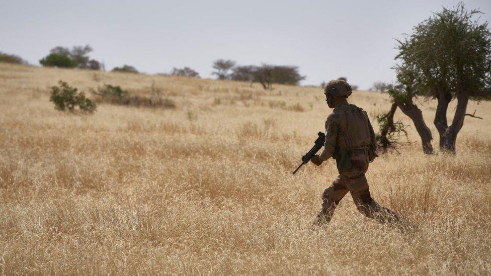 A solider in northern Burkina Faso in 2019.