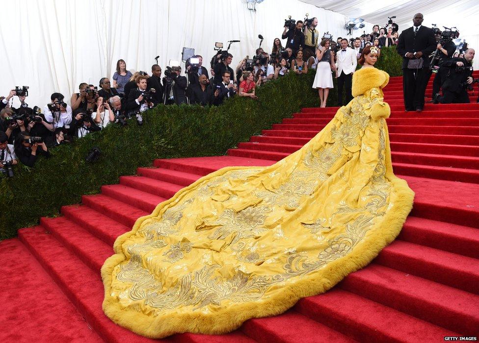 Rihanna's 2015 dress was famously likened to an omlette by social media users