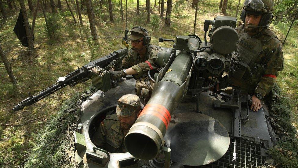 German troops on exercises in Lithuania, 9 June 2018