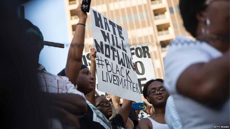 Black Lives Matter protesters