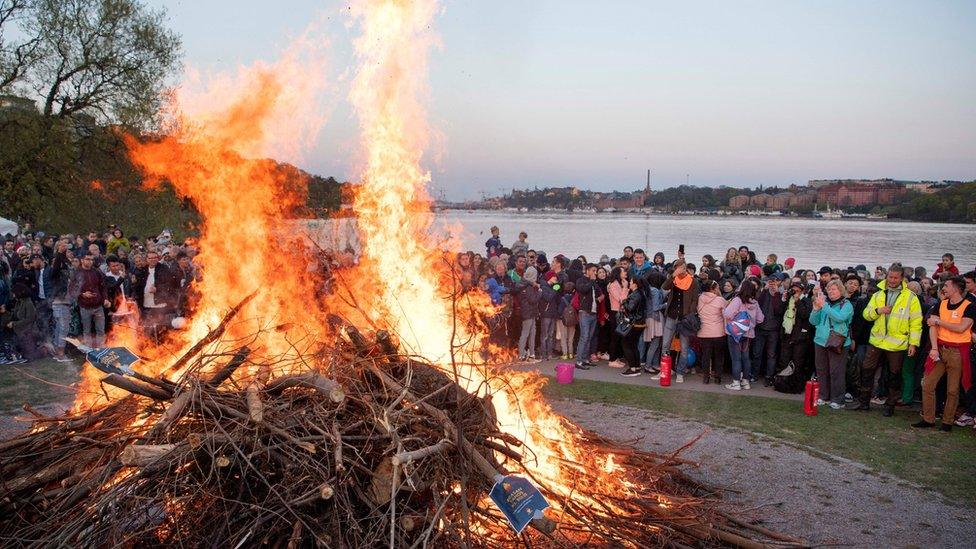 Walpurgis Night in Stockholm last year