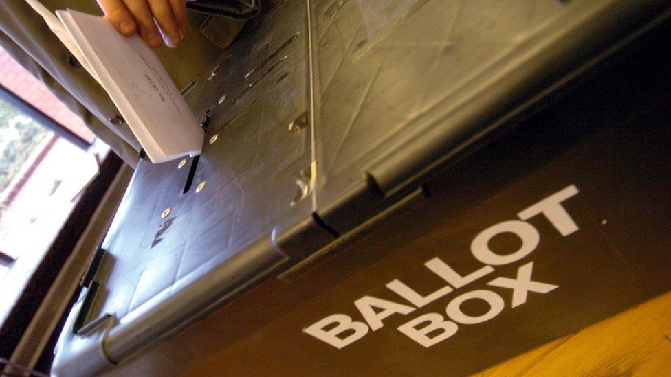 A ballot box