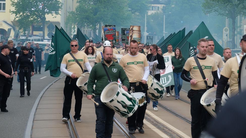 Plauen rally by The Third Path, 1 May 19