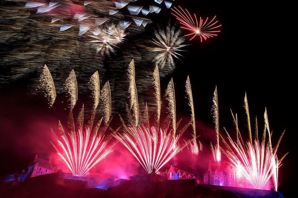 Edinburgh fireworks