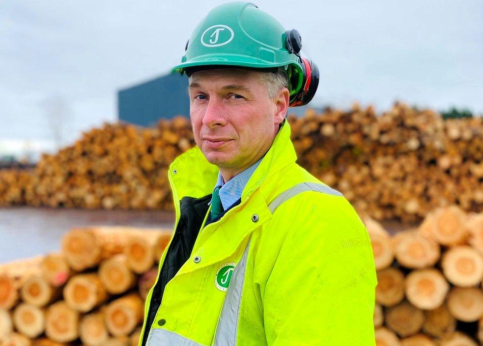 Neil Petrie, senior site manager at James Jones and sons sawmill, Mosstodloch