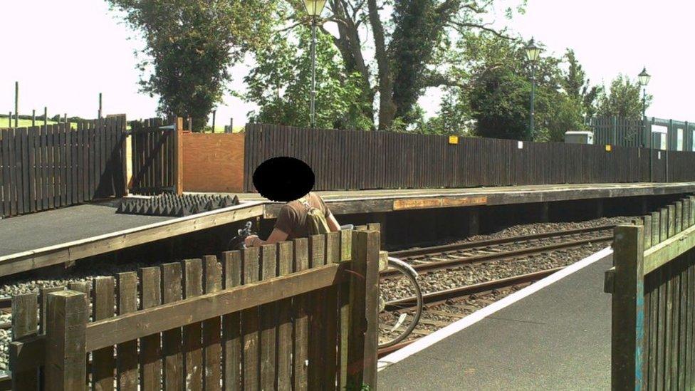 Trespasser at Tackley Station