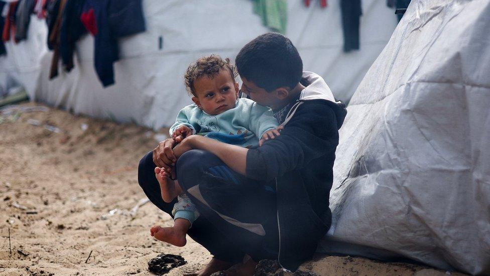 Two children in Gaza