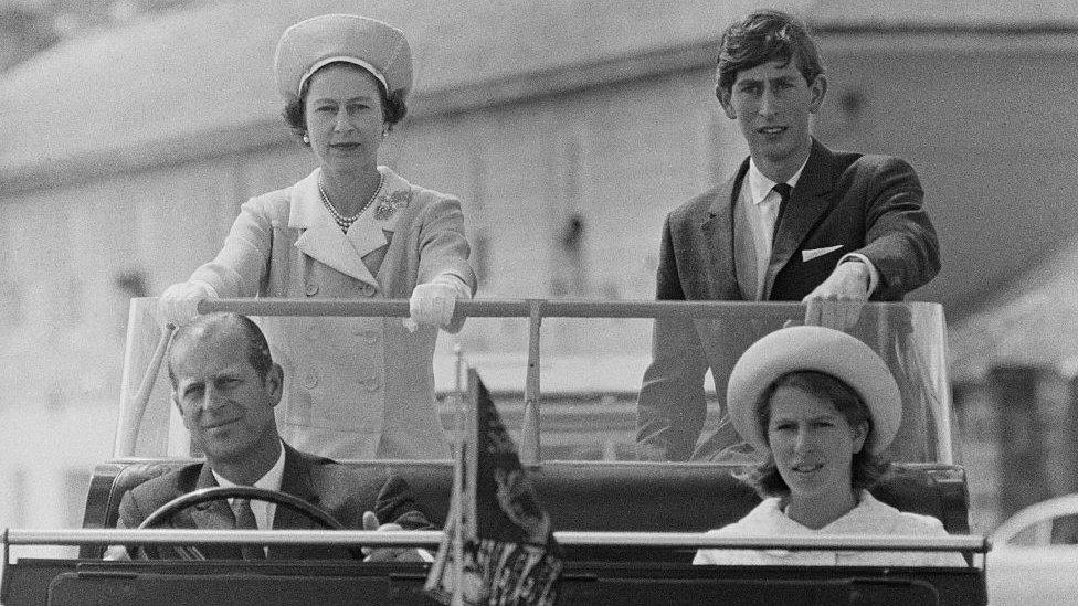 Royal visit to Tresco in 1967