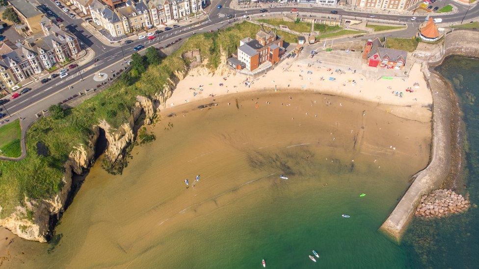 Aerial view of Cullercoats