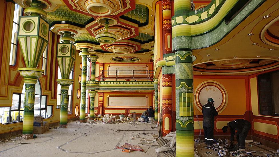 Interior of a cholet in El Alto