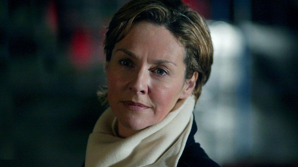 Actress Amanda Burton.