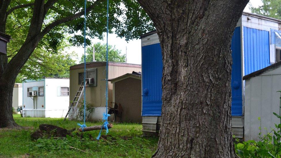 A swing at the trailer park