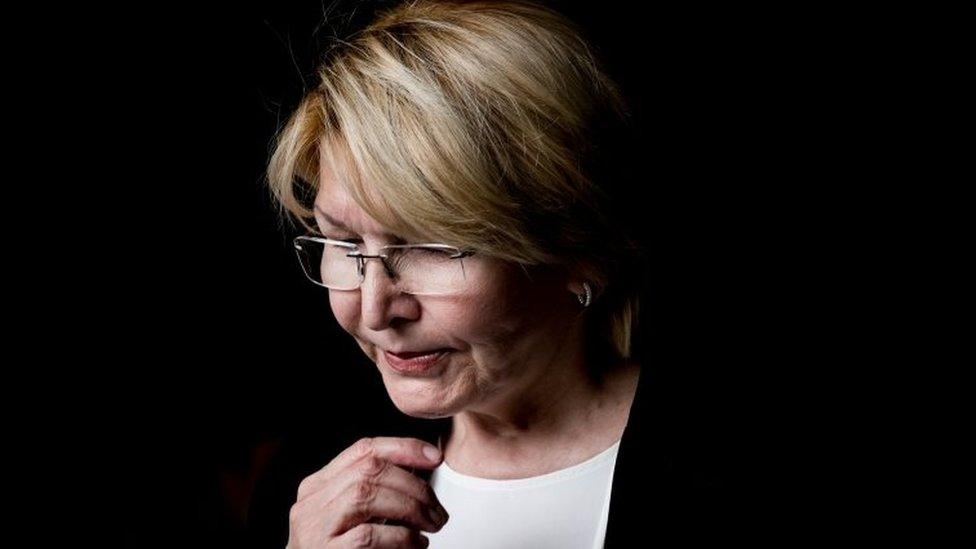 Venezuelan chief prosecutor Luisa Ortega Diaz addresses reporters in Caracas, Venezuela, 13 June 2017.