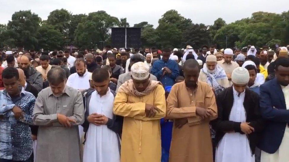 Prayers at Small Heath Park