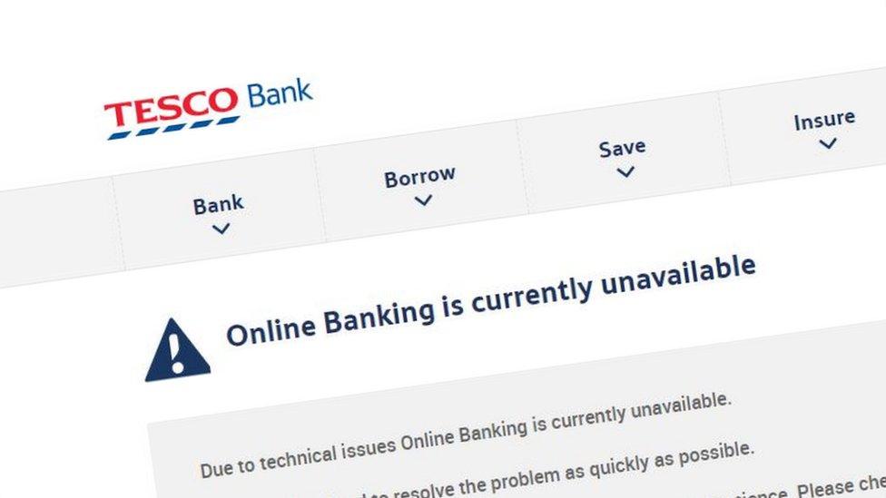 Tesco Bank screenshot