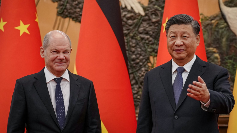 President of China Xi Jinping welcomed German Chancellor Olaf Scholz