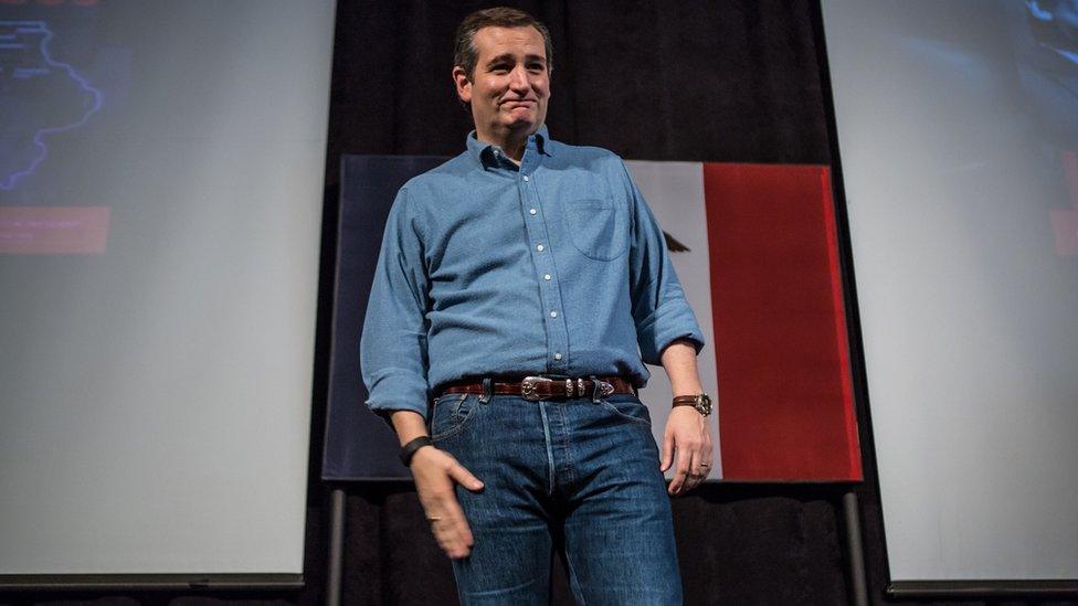 Republican presidential candidate Sen. Ted Cruz speaks at a campaign event at the Gateway Hotel