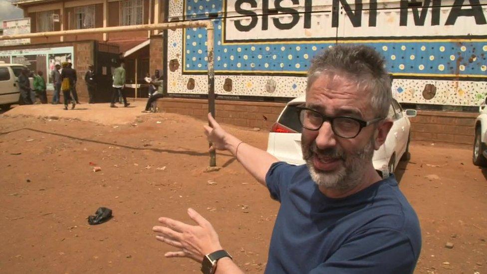 David Baddiel in Kenya