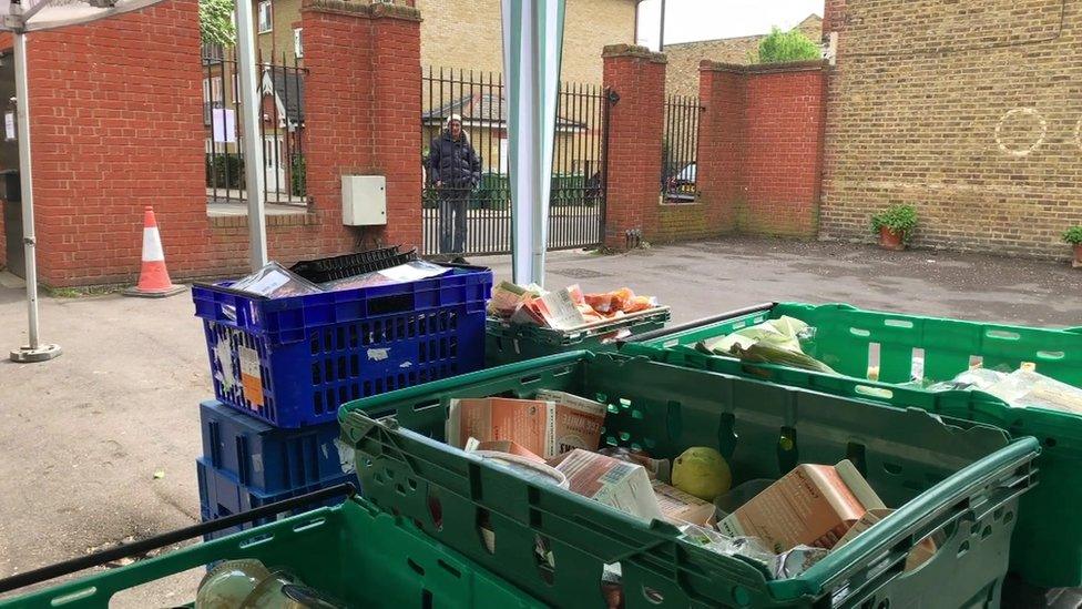 Food banks for homeless people