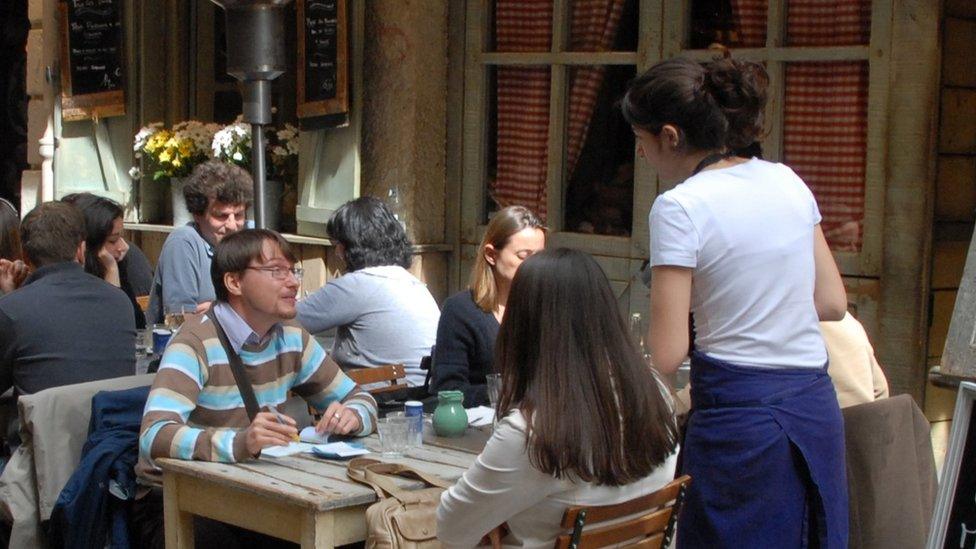 French cafe scene in Lyon