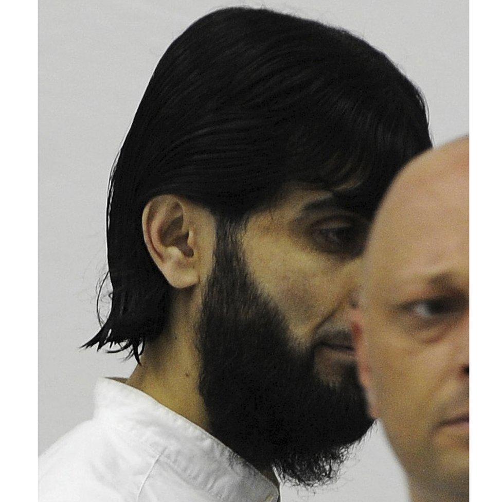 Rafik Yousef appears in court in Stuttgart in 2008 charged with membership of a terrorist group