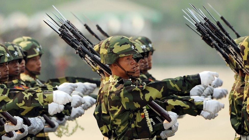 Myanmar soldiers