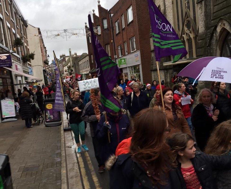 Kingfisher Ward march through Dorchester