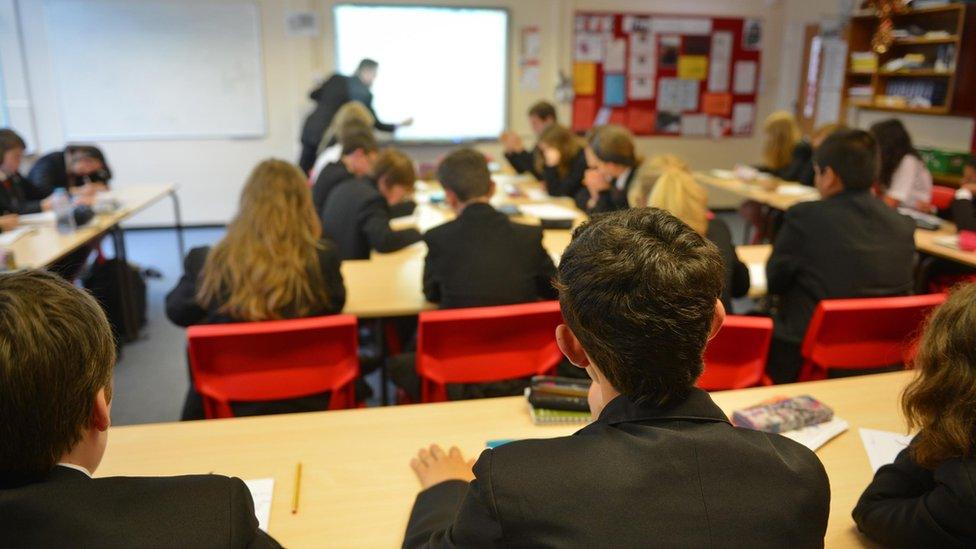 School pupils in a lesson