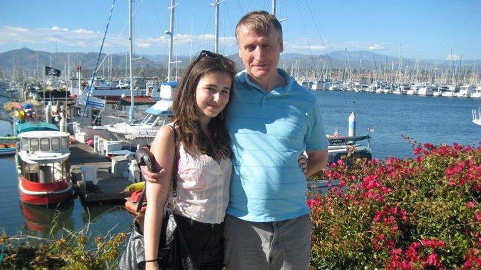 Mike Lambert and his daughter Caitlin