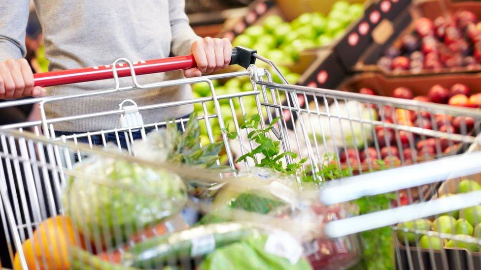 Fresh produce in a supermarket