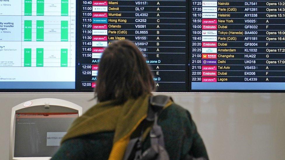 Woman at airport