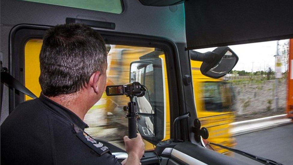 Man in HGV Traffic Unit