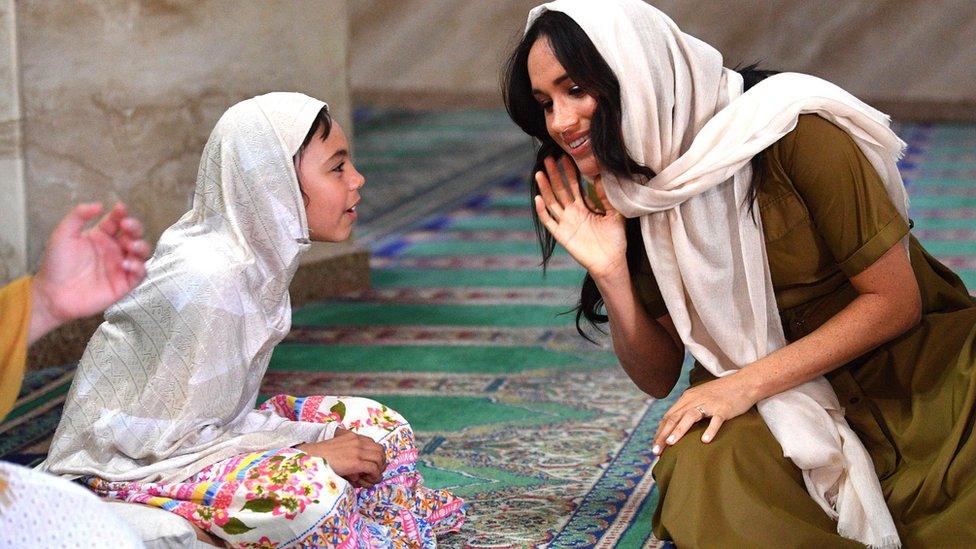 Meghan at South Africa's oldest mosque