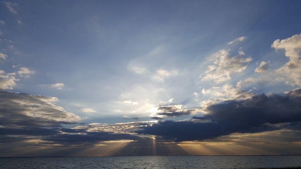 View from Spurn over the Humber estuary