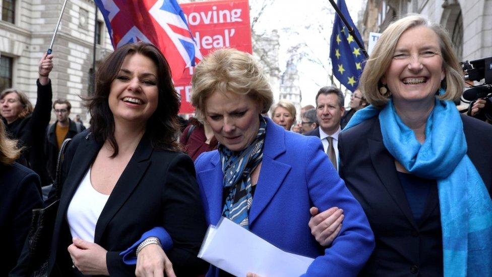 Heidi Allen, Anna Soubry and Sarah Wollaston