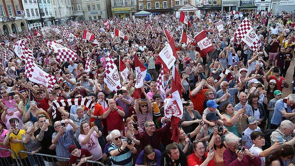 Northampton Town title parade