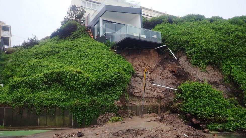 House and landslip