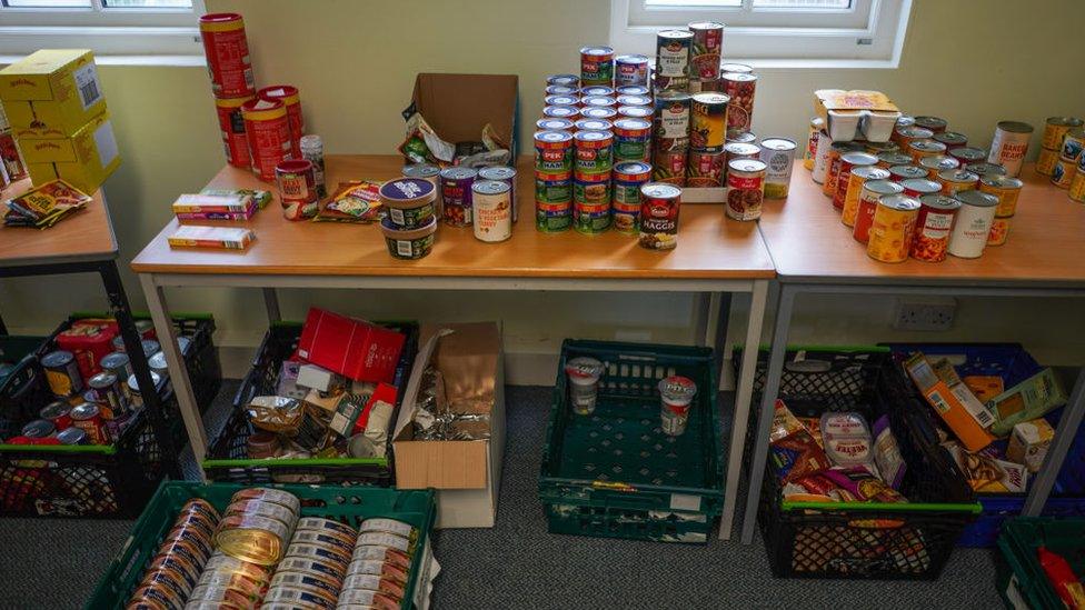 Food bank stock